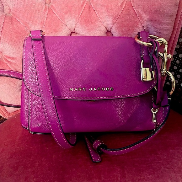 Purple Marc Jacobs Leather Crossbody - Picture 1 of 10